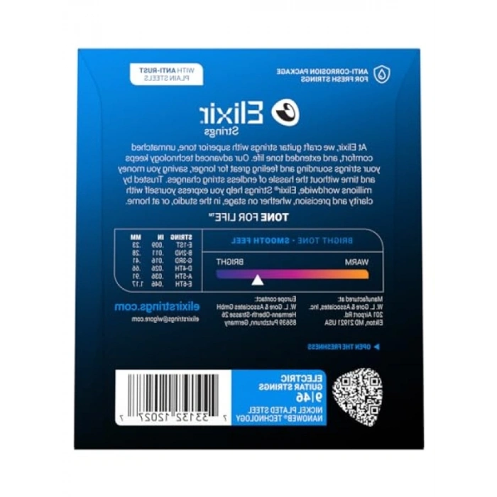 Yüksek Kaliteli Nanoweb Custom Light Elektro Gitar Teli (9-46)