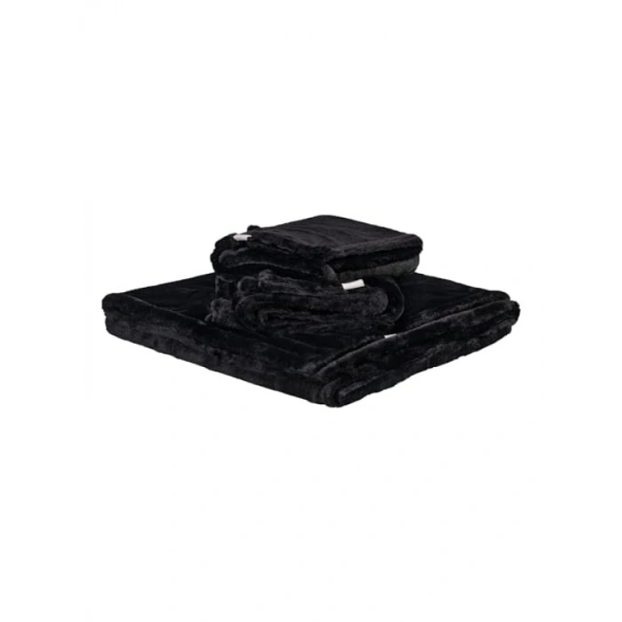 Yüksek Kaliteli Siyah Köpek Battaniyesi M 70x100cm