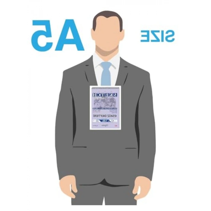 Yüksek Kaliteli Spiralli Eskiz Defteri - 50 Yaprak