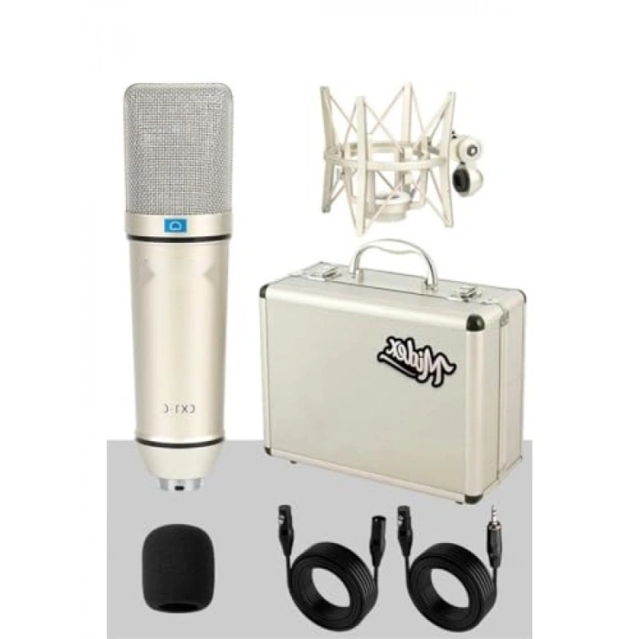 Yüksek Kaliteli Stüdyo Kayıt Ekipmanı Seti - Mikrofon ve Mixer