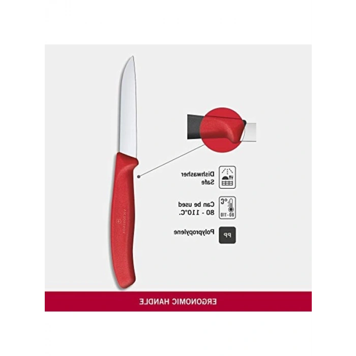 Yüksek Karbonlu Paslanmaz Çelik 8 cm Düz Soyma Bıçağı