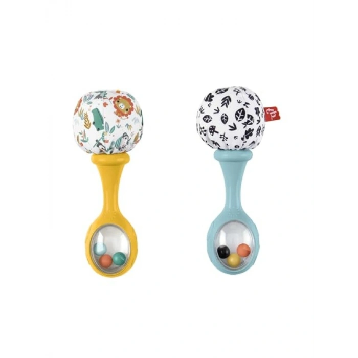 Yüksek Kontrastlı Bebek Marakas Seti - 2li