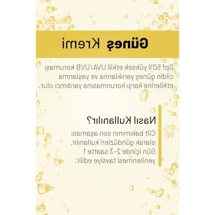 Yüksek Korumalı Güneş Kremi SPF 50, Aloe Vera Özlü, 50ml