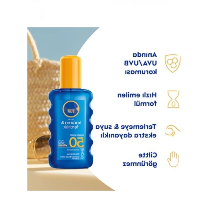 Yüksek Koruyucu Güneş Spreyi SPF50 - Suya Dayanıklı Formül