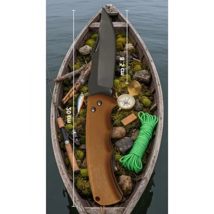 Yüksek Performanslı Kamp Çakısı, Sarı Plastik Saplı