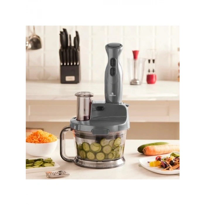 Yüksek Performanslı Mutfak Robotu, 2000 W Güç, Space Gray