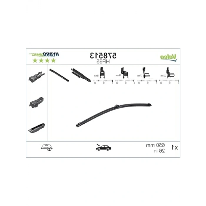 Yüksek Performanslı Silecek - Audi A3 ve BMW 2 Serisi (650 mm)