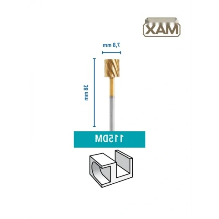 Yüksek Performanslı Silindirik Şekilli Oyma Ucu, 7,9 mm, 2li