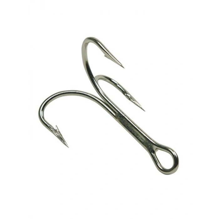 Yüksek Performanslı Üçlü Olta İğnesi, 1/0 Kanca Boyutu, 5 Adet