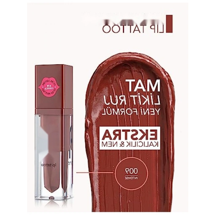 Yüksek Pigmentli Mat Bitişli Likit Ruj - 009 INTENSE