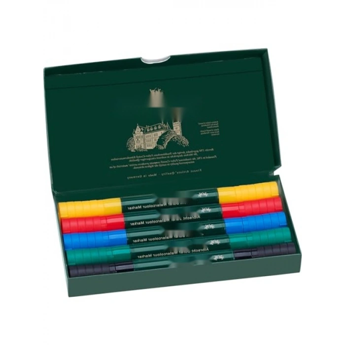 Yüksek Pigmentli Suluboya Markör Seti - 5li, Çift Uçlu