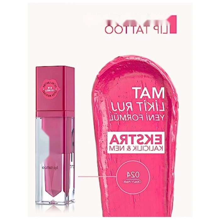Yüksek Pigmentli ve Mat Likit Ruj - 024 Crazy Pink
