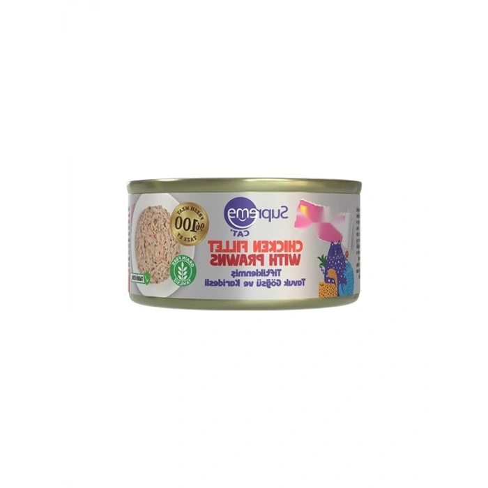 Yüksek Proteinli Yaş Kedi Maması, Tavuk ve Karidesli, 70 gr