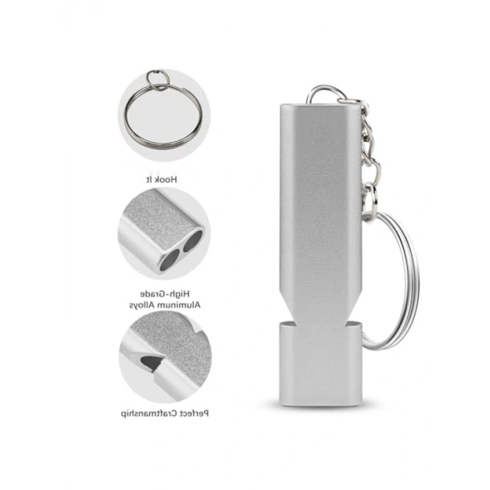 Yüksek Sesli Acil Düdük Seti - 2 Adet Metal Düdük