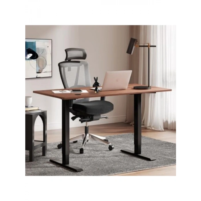 Yüksekliği Ayarlanabilir Ergonomik Bilgisayar Masası, Ceviz Renk