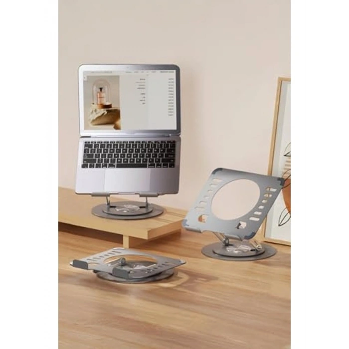 Yüksekliği Ayarlanan Alüminyum Laptop Standı, Ergonomik Tasarım