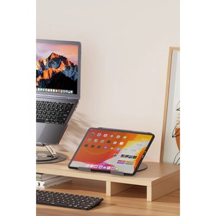 Yüksekliği Ayarlanan Alüminyum Laptop Standı, Ergonomik Tasarım