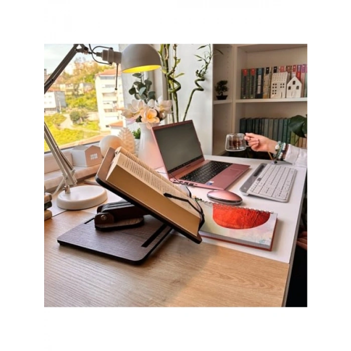 Yükseklik Ayarlanabilir Katlanabilir Kitap Okuma Standı