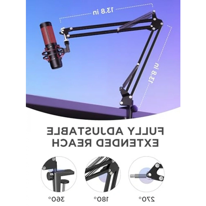 Yükseltilmiş Mikrofon Kolu Standı