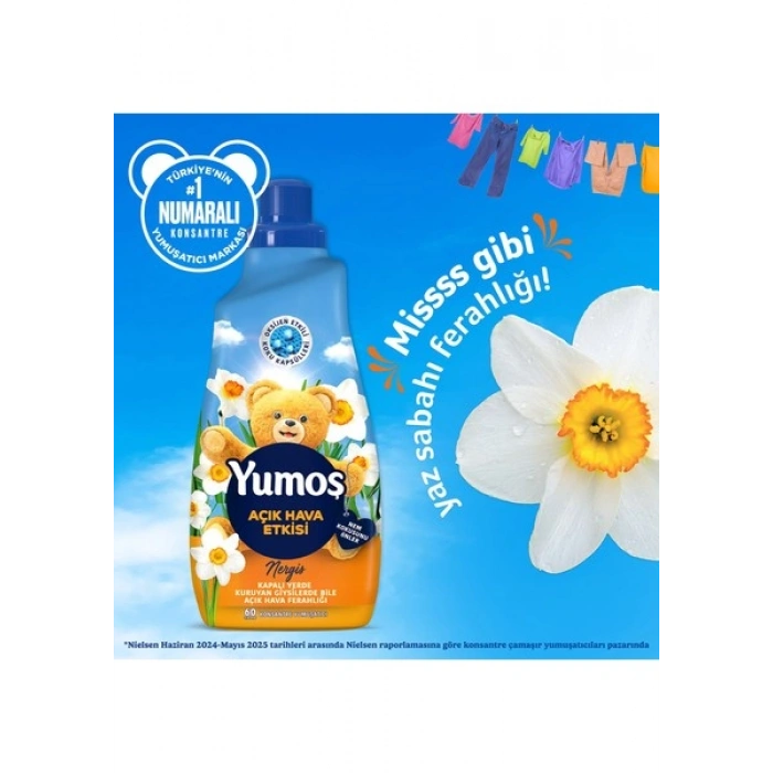 Yumoş Açık Hava Etkisi Nergis Konsantre Yumuşatıcı 1440 ml