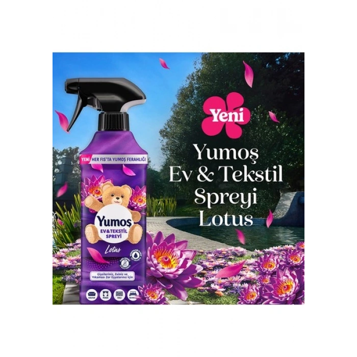 Yumoş Ev Ve Tekstil Spreyi Lotus Yıkanması Zor Eşyalar Için 450 ml x2