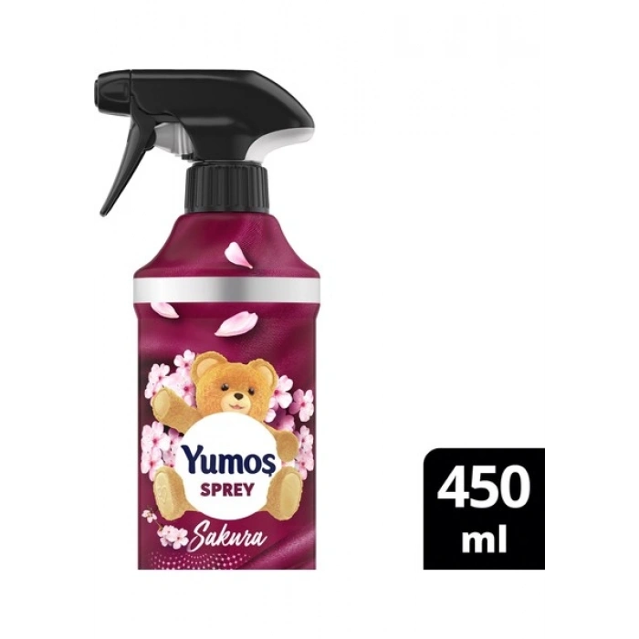 Yumoş Ev ve Tekstil Spreyi Sakura Yıkanması Zor Eşyalar İçin 450 ml