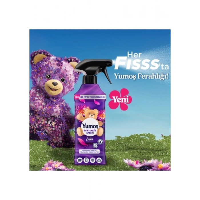Yumoş Ev Vetekstil Spreyi Lotus Yıkanması Zor Eşyalar Için 450 ml