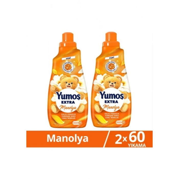 Yumoş Extra Çamaşır Yumuşatıcı Manolya 1440 ml 60 Yıkama X2