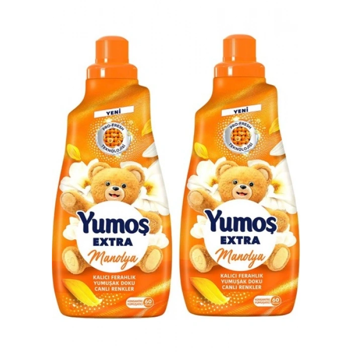Yumoş Extra Çamaşır Yumuşatıcı Manolya 1440 ml 60 Yıkama X2