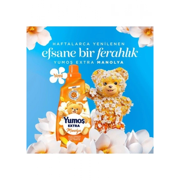 Yumoş Extra Çamaşır Yumuşatıcı Manolya 1440 ml 60 Yıkama X2