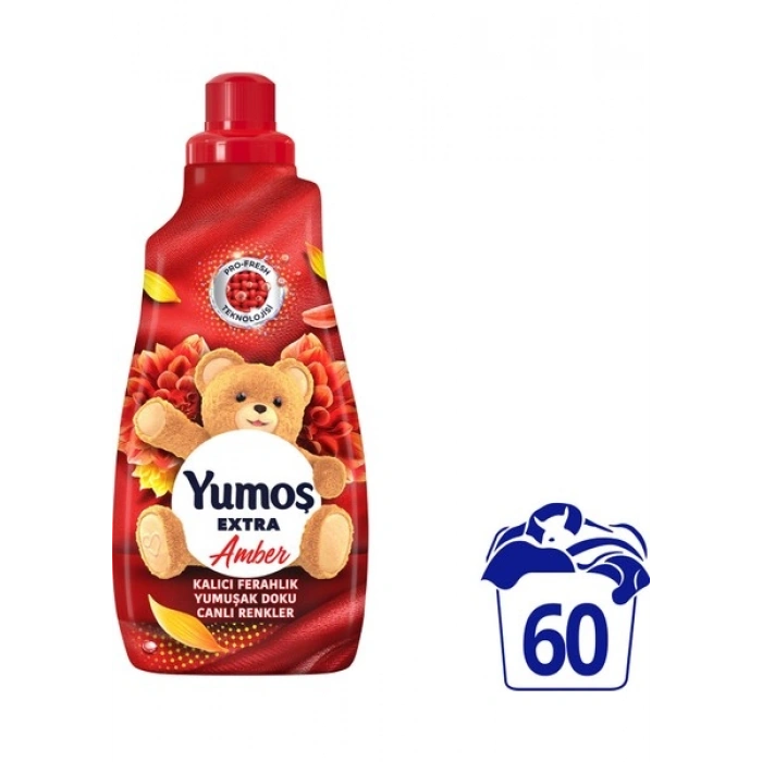 Yumoş Extra Konsantre Çamaşır Yumuşatıcı Amber 1440 ml 60 Yıkama