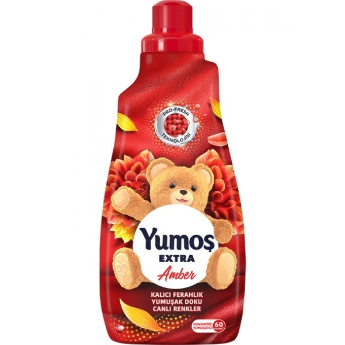 Yumoş Extra Konsantre Çamaşır Yumuşatıcı Amber 1440 ml 60 Yıkama