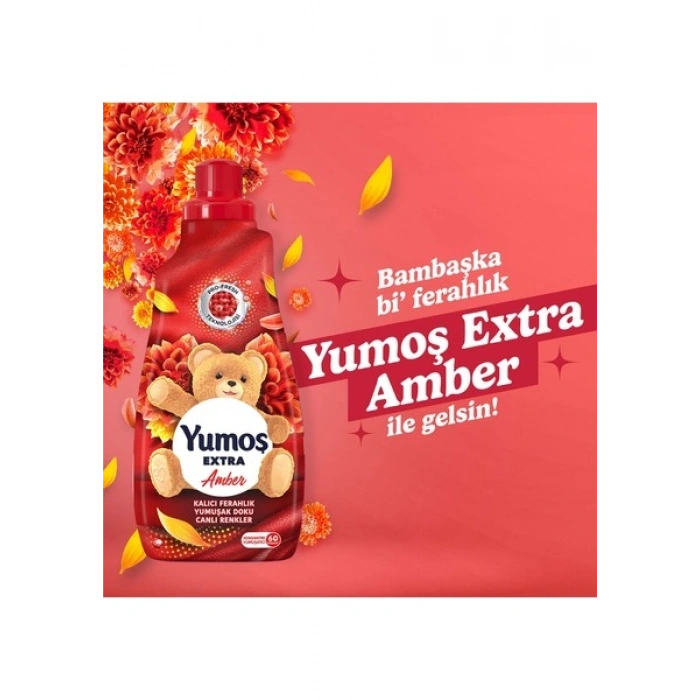 Yumoş Extra Konsantre Çamaşır Yumuşatıcı Amber 1440 ml 60 Yıkama