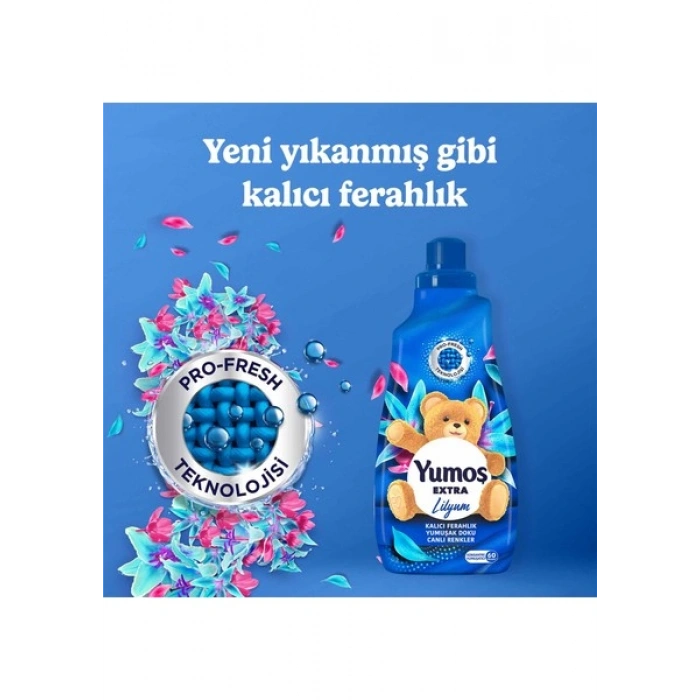 Yumoş Extra Konsantre Çamaşır Yumuşatıcı Lilyum 1440 ml 60 Yıkama