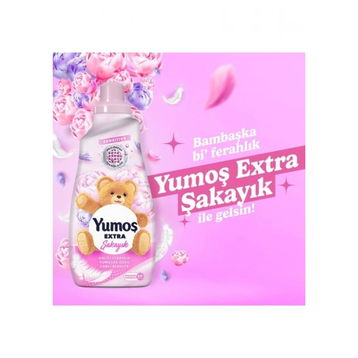 Yumoş Extra Konsantre Çamaşır Yumuşatıcı Şakayık 1440 ml 60 Yıkama