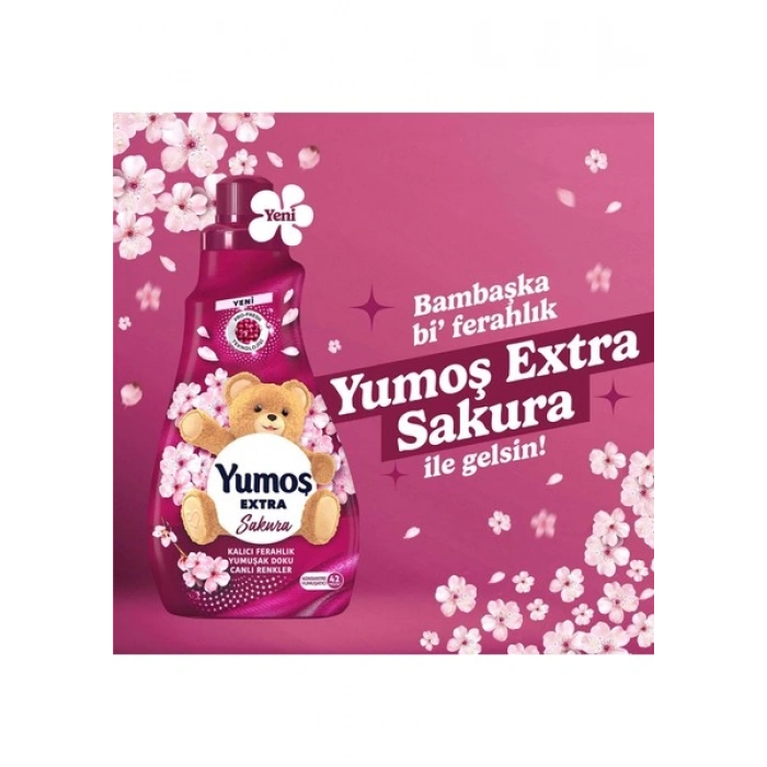 Yumoş Extra Konsantre Çamaşır Yumuşatıcı Sakura 1008 ml 42 Yıkama