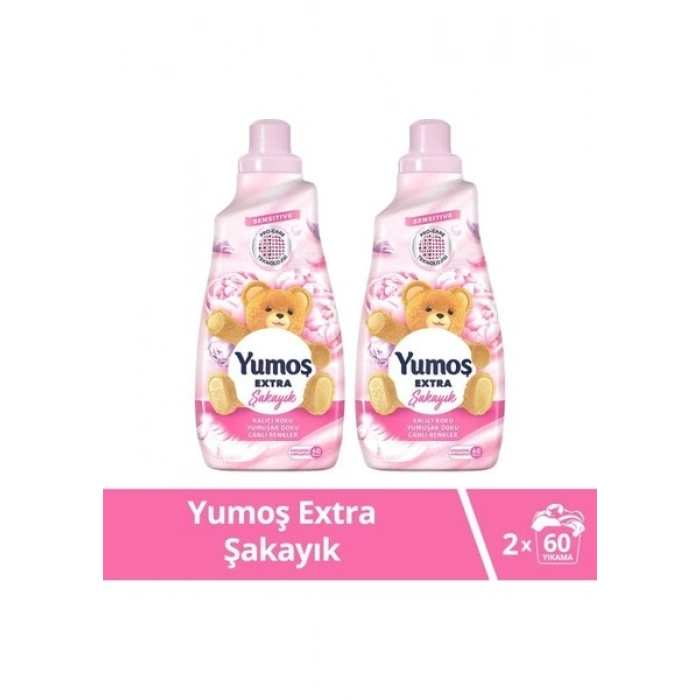 Yumoş Extra Konsantre Çamaşır Yumuşatıcısı Şakayık 1440 ml 2li Set