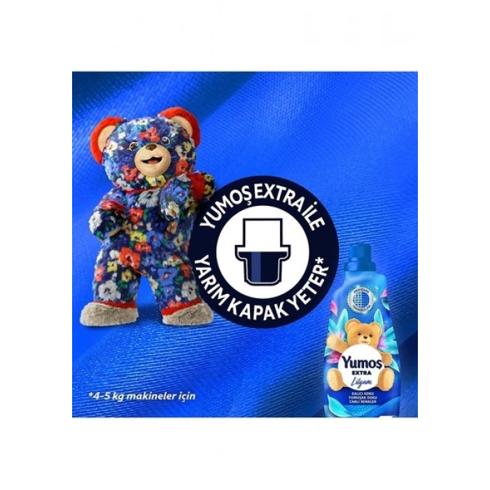 Yumoş Extra Lilyum Konsantre Çamaşır Yumuşatıcı 1440 ml 60 Yıkama X2