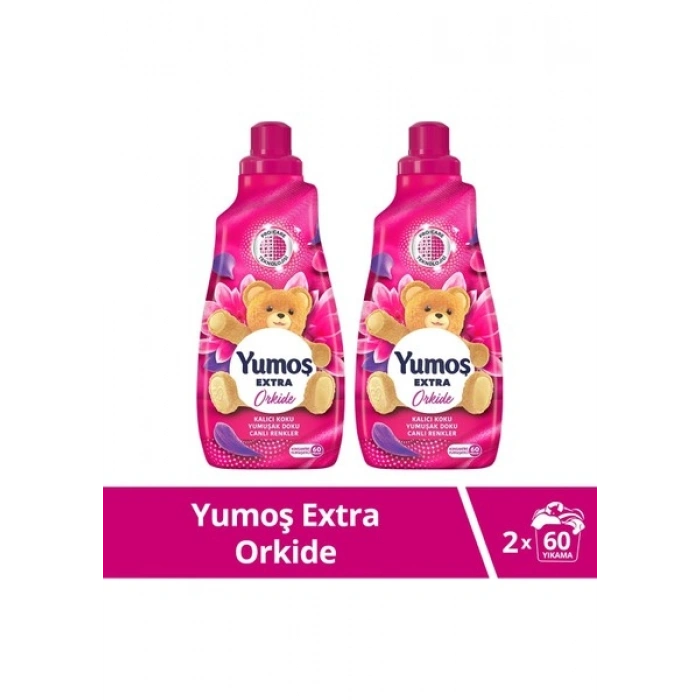 Yumoş Extra Orkide Konsantre Çamaşır Yumuşatıcı 1440 ml 60 Yıkama X2