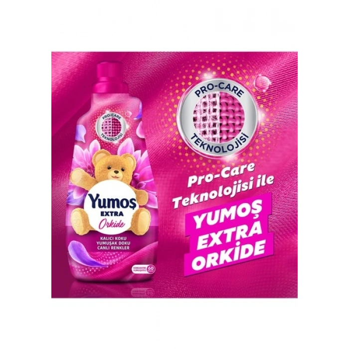 Yumoş Extra Orkide Konsantre Çamaşır Yumuşatıcı 1440 ml 60 Yıkama X2