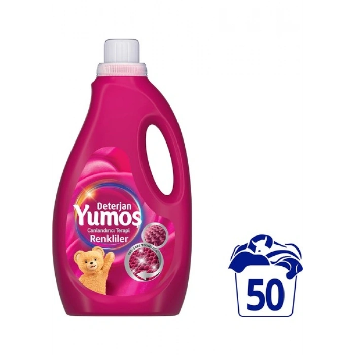 Yumoş Sıvı Bakım Deterjanı Renkli 50 Yıkama 2500 ml