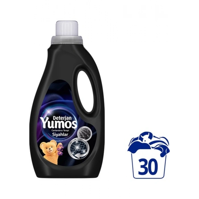 Yumoş Sıvı Bakım Deterjanı Siyah 30 Yıkama 1500 ml