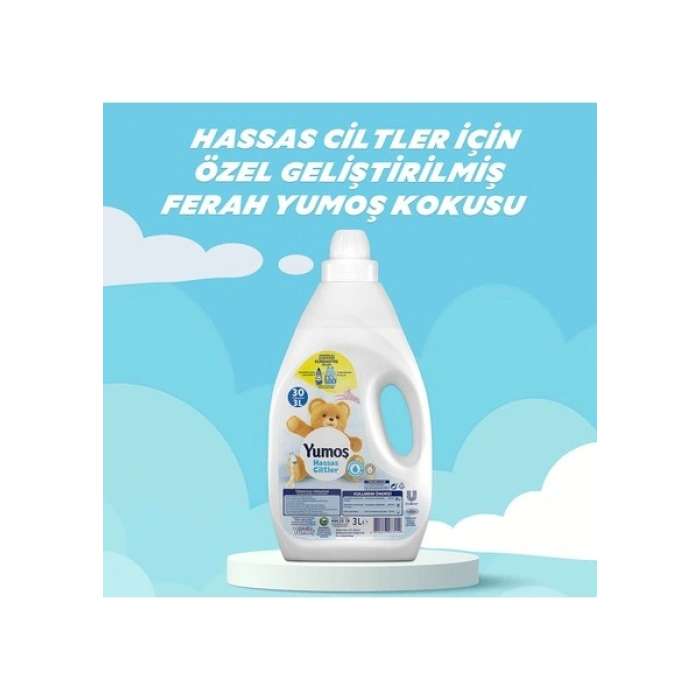 Yumoş Yumuşatıcı Hassas Ciltler İçin 3000 ml