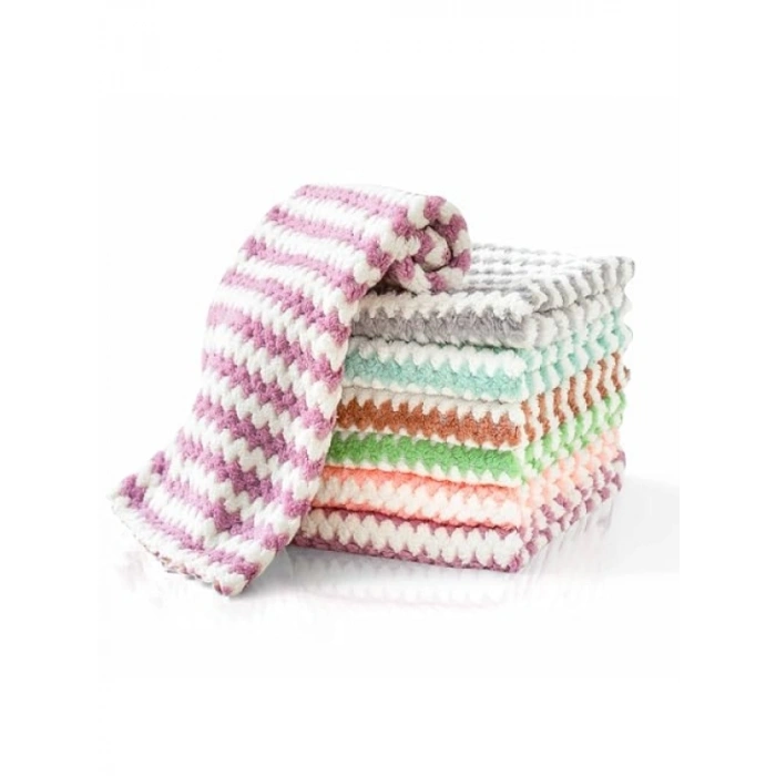 Yumuşak Doku Mikrofiber Temizlik Bezi, Süper Emici, 3 Adet