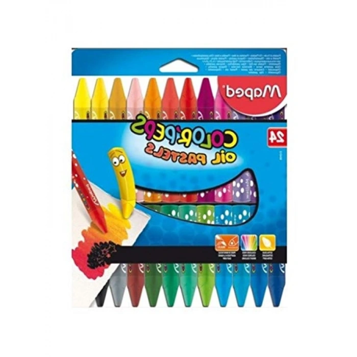 Yumuşak Dokulu 24lü Yağlı Pastel Boya Seti