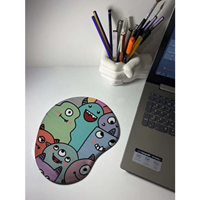 Yumuşak Dokulu Bilek Destekli Mouse Pad