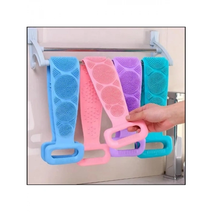 Yumuşak Duş Lifi, Silikon Masajlı, Çift Taraflı Banyo Hamam Lifi