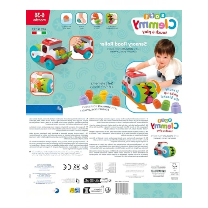 Yumuşak Duyusal Silindir Kamyon - Çocuklar İçin Eğlenceli Blok Seti