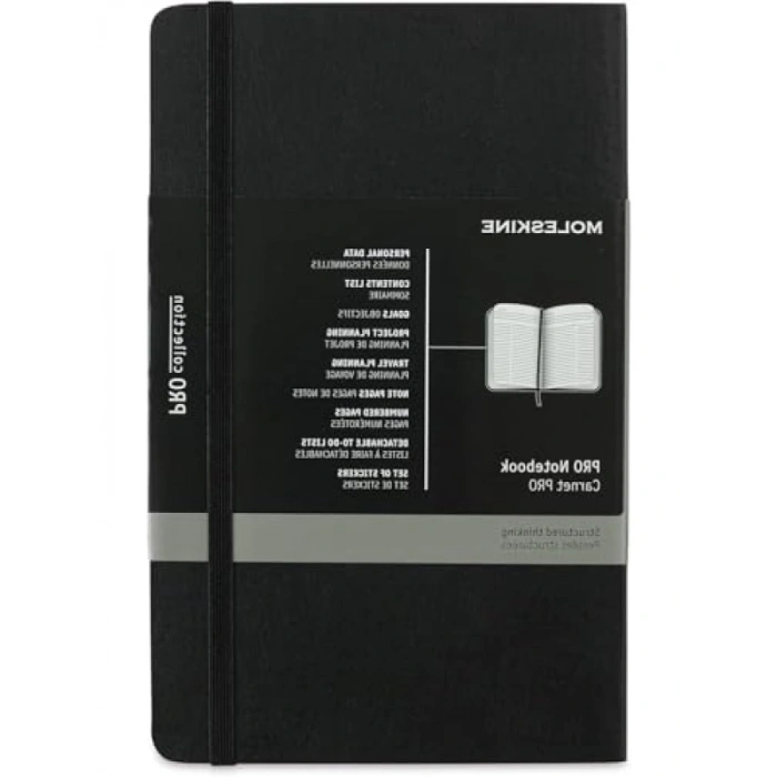 Yumuşak Kapaklı L Boy Defter - Siyah