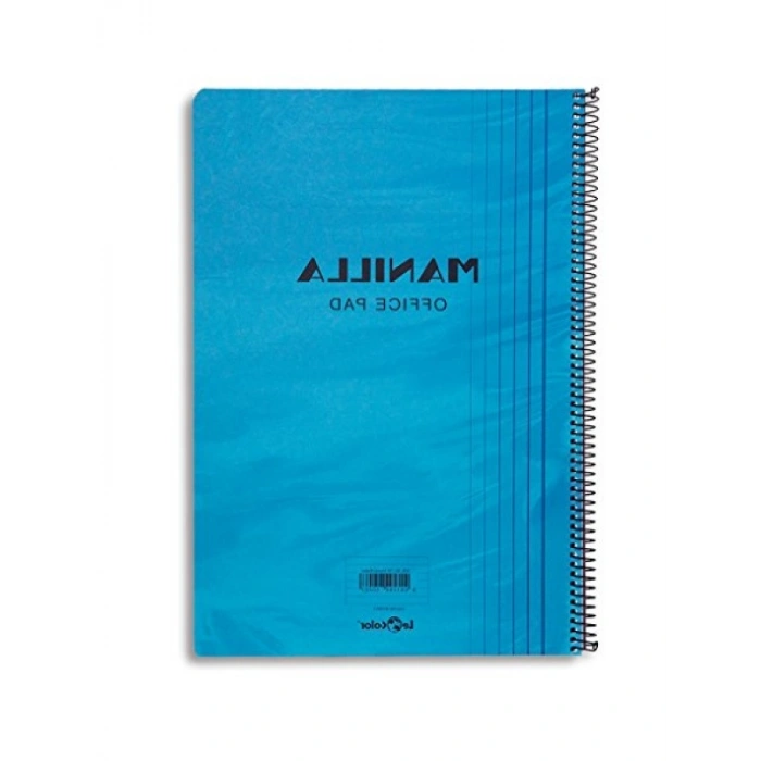 Yumuşak Kapaklı Mavi Spiralli Notebook, 180 Sayfa